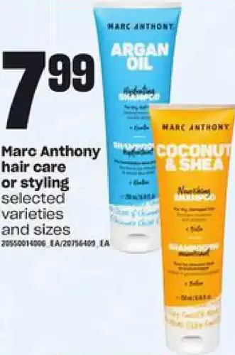 Loblaws Marc anthony hair care or styling offer