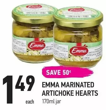 Emma marinated artichoke hearts