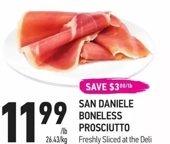 Coppa's Fresh Market San daniele boneless prosciutto offer