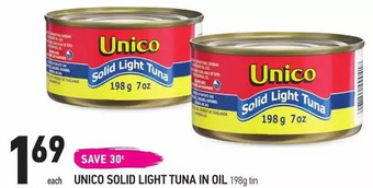 Coppa's Fresh Market Unico solid light tuna in oil offer