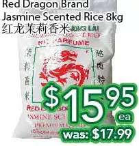 Ample Food Market Red dragon brand jasmine scented rice offer