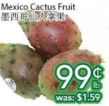 Ample Food Market Mexico cactus fruit offer