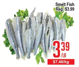 Skyland Foodmart Smelt fish offer