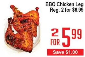 Skyland Foodmart Bbq chicken leg offer