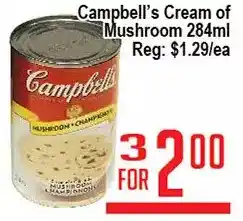 Campbell's cream of mushroom