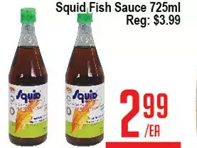 Skyland Foodmart Squid fish sauce offer
