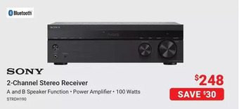 Visions Electronics Sony 2-channel stereo receiver offer