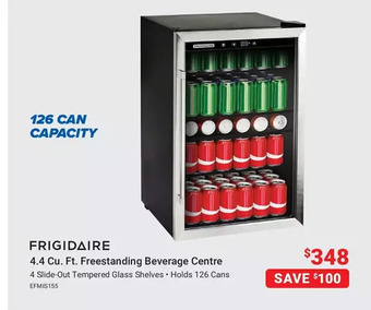 Visions Electronics Frigidaire 4.4 cu. ft. freestanding beverage centre offer