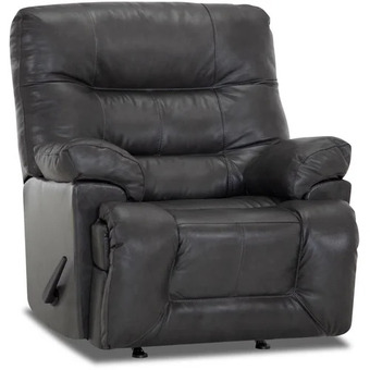 The Brick Gabriel genuine leather rocker recliner - grey offer