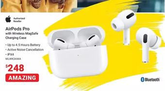 Airpods pro with wireless magsafe charging case