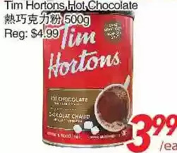Foody World Tim hortons hot chocolate offer