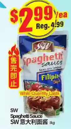Btrust Supermarket Sw spaghetti sauce offer