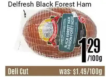 Nations Fresh Foods Delfresh black forest ham offer
