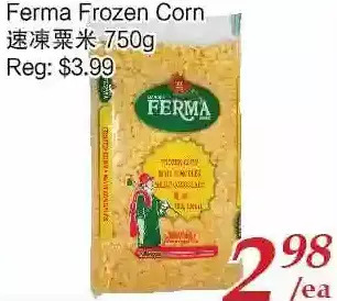 Tone Tai Supermarket Ferma frozen corn offer