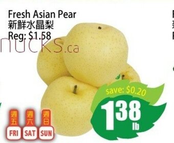 Field Fresh Supermarket Fresh asian pear offer