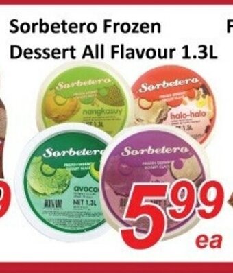 Fresh Win Foodmart Sorbetero frozen dessert all flavour offer