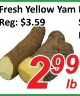Fresh Win Foodmart Fresh yellow yam offer