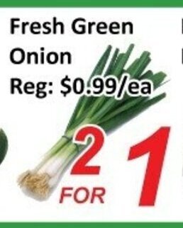Fresh Win Foodmart Fresh green onion offer