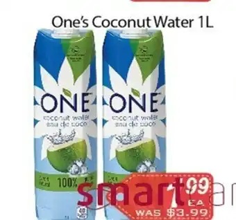Ample Food Market One's coconut water offer
