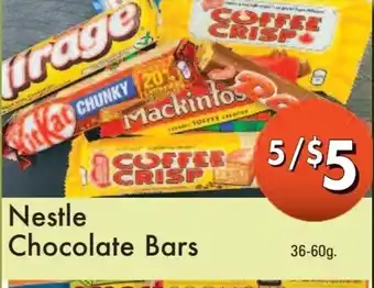 Westfort Foods Nestle chocolate bars offer
