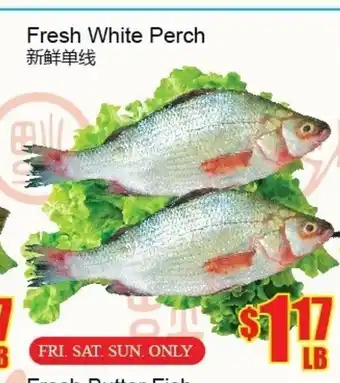 Fu Yao Supermarket Fresh white perch offer