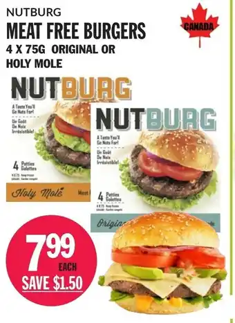 Foodsmiths Meat Free Burgers offer