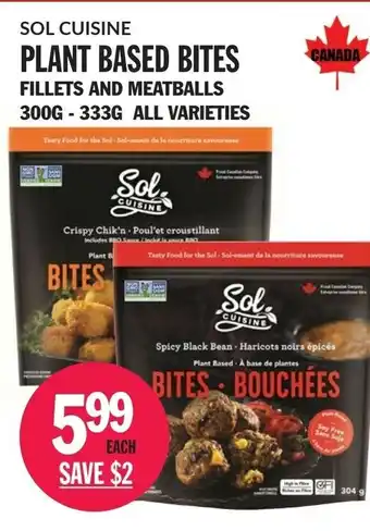 Foodsmiths Plant Based Bites offer