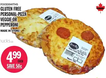 Foodsmiths Gluten Free Personal Pizza Veggie offer