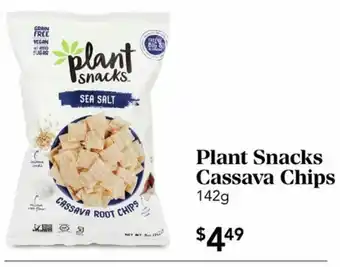 Urban Fare Plant Snacks Cassava Chips offer