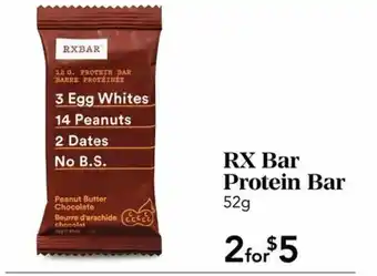 Urban Fare RX Bar Protein Bar offer