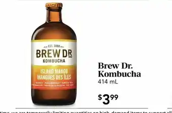 Urban Fare Brew Dr. Kombucha offer