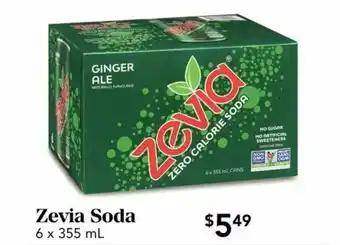 Urban Fare Zevia Soda offer