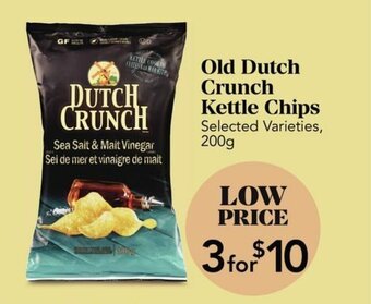 Urban Fare Old Dutch Crunch Kettle Chips offer