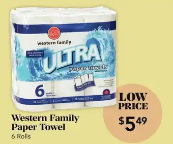 Urban Fare Western Family Paper Family offer