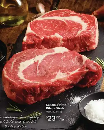 Urban Fare Canada Prime Ribeye Strak offer