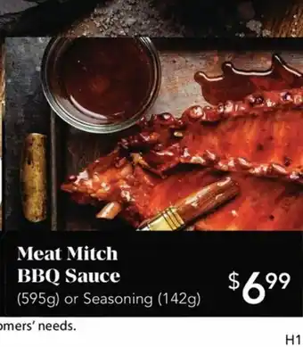 Urban Fare Meat Mitch BBQ Sauce offer