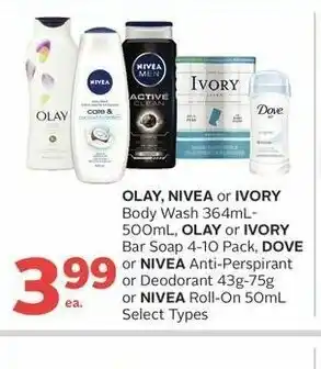 Rexall OLAY,NIVIA OR IVORY offer