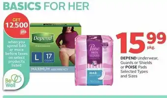 Rexall DEPEND or POISE offer