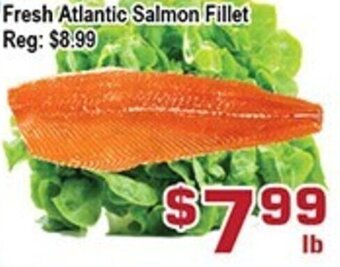 Top Food Supermarket Fresh Atlantic Salmon Fillet offer