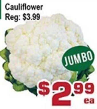 Top Food Supermarket Cauliflower offer