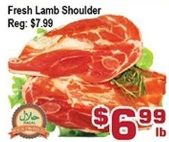 Top Food Supermarket Fresh Lamb Shoulder offer