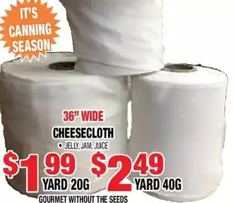 Len's Mill Stores Cheesecloth offer