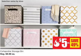 Kitchen Stuff Plus Collapsible storage bin offer