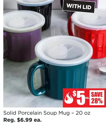 Kitchen Stuff Plus Solid porcelain soup mug offer
