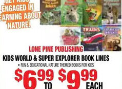 Len's Mill Stores Kids World & Super Explorer Book Lines offer