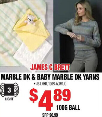Len's Mill Stores James C Brett Marble DK & Baby Marble DK Yarns offer