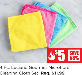Kitchen Stuff Plus 4 Pc. Luciano Gourmet Microfibre Cleaning Cloth Set offer