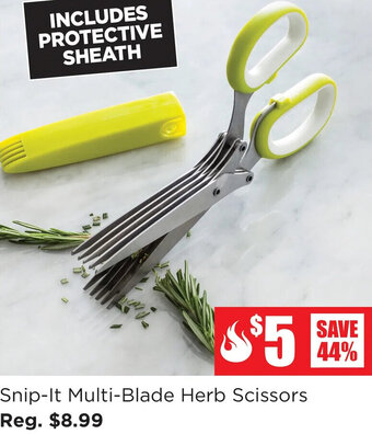 Kitchen Stuff Plus Snip-It Multi-Blade Herb Scissors offer