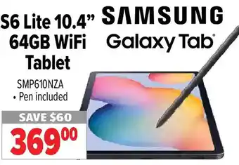 2001 Audio Video S6 Lite 10.4" 64GB WiFi Tablet Samsung Galaxy Tab offer