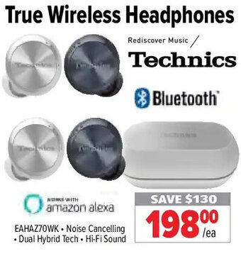 2001 Audio Video True Wireless Headphones Technics offer